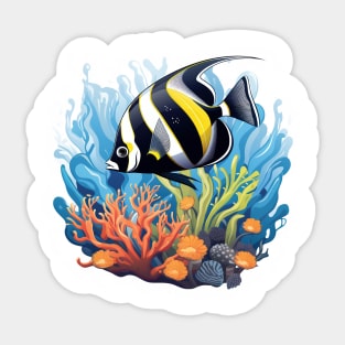 Moorish Idol Sticker